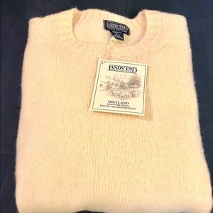 Land’s End Men’s 100% Shetland Wool Sweater NWT